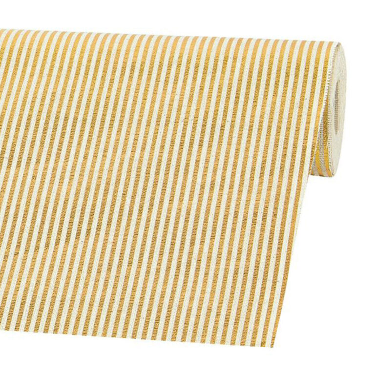 Tessuto Cotone Laminato Righe Oro H48Cm X 1Mt – 78Tes055