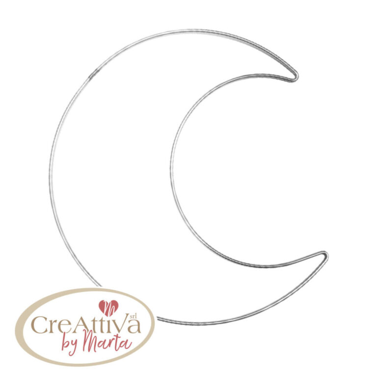 Ghirlanda A Luna Grande 24X25Cm Nikel