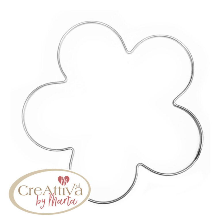 Ghirlanda A Fiore Grande 24X25Cm Nikel