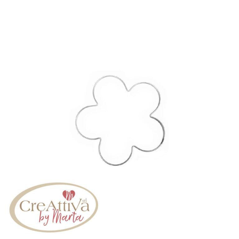 Ghirlanda A Fiore Piccolo 12X12 Cm Nikel