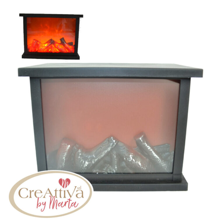 Caminetto Con Fuoco Led 28X15Xh.21Cm – 91Dec09200