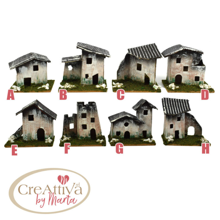 Casetta Con Pietre 7X5Xh.6Cm Mod. Assortiti – 91Dec10400