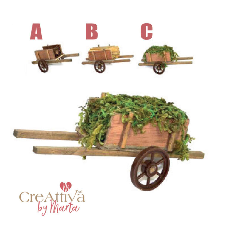 Carretto In Legno 13X6Cm – 91Dec141