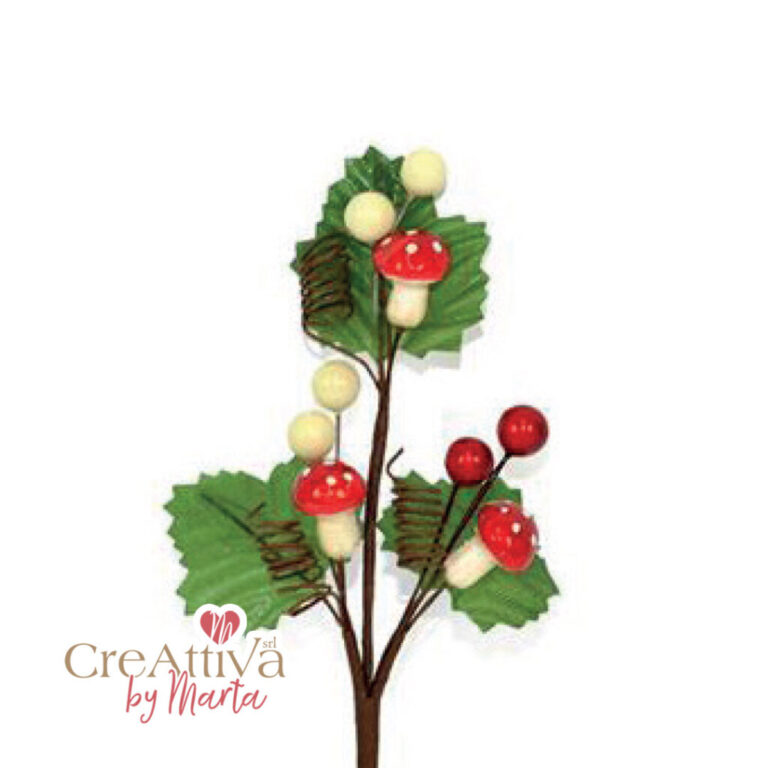 Ramo Bacche E Funghetti H17Cm – 91Dec207