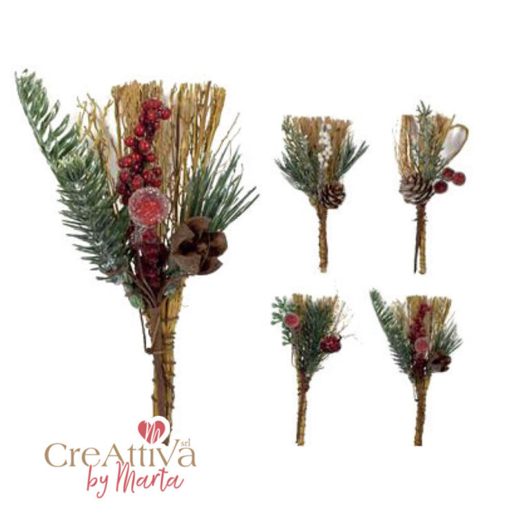 Scopina Con Bacche Ghiacciate H14Cm – 91Dec208