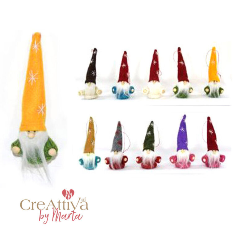 Decorazione Gnomo 12,5Cm Col. Assortiti- 91Dec213