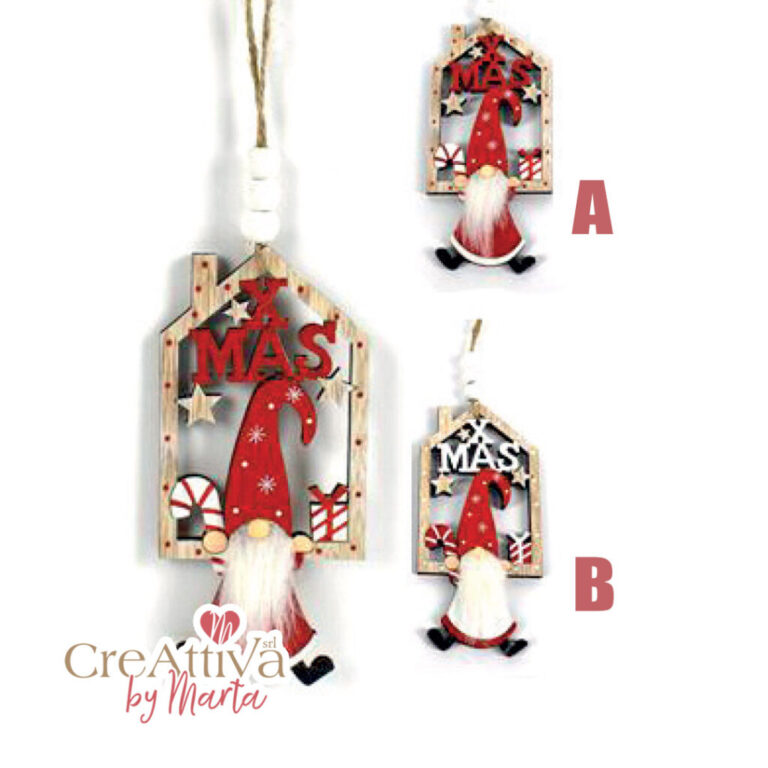Gnomo Xmas In Legno 6Xh13Cm – 91Dec214