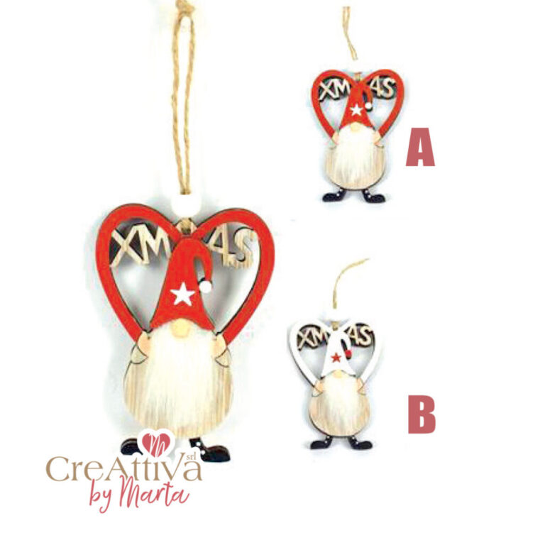Set 2 Gnomo Xmas 6,5Xh9,5Cm – 91Dec216