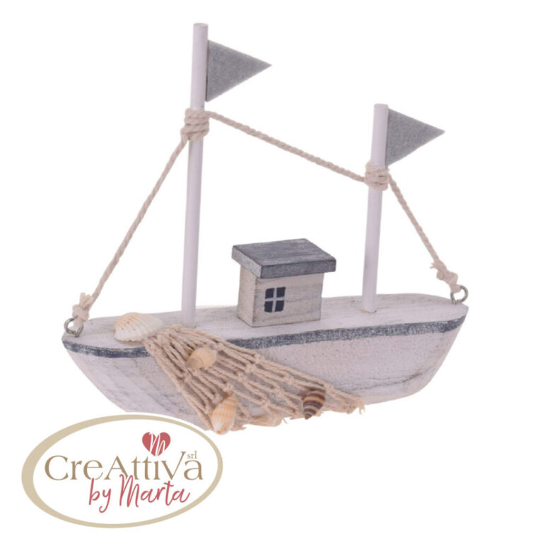 Barca Legno Con Rete 16X14Cm Col.assortiti – 93Dec16000