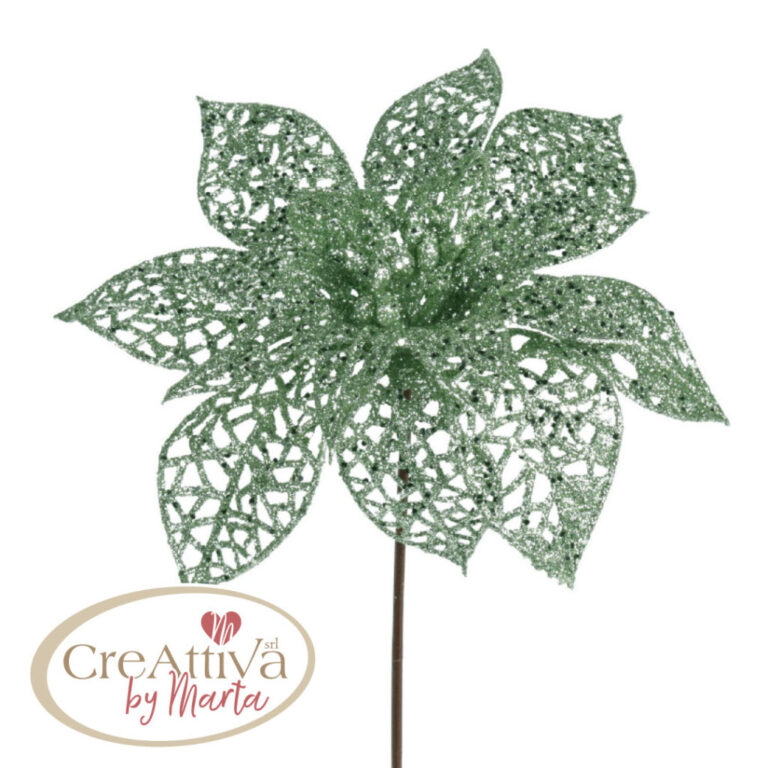 Stella Di Natale Glitter H.21Cm
