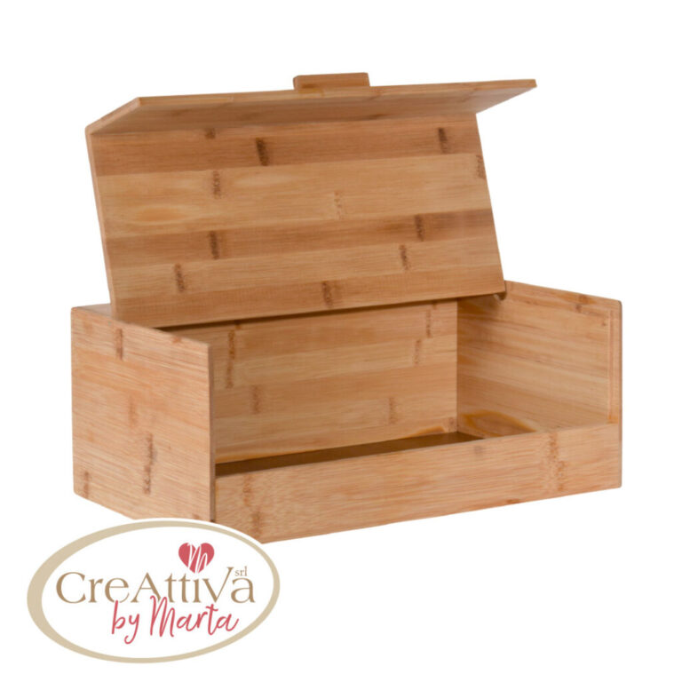Cassetta Porta Pane In Legno Di Bambu 34X14Cm – 93Dec25600