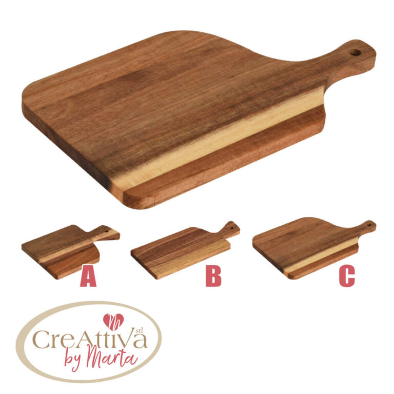 Tagliere In Legno Di Acacia Da 8X12Cm A 19X20Cm Circa – 93Dec25700
