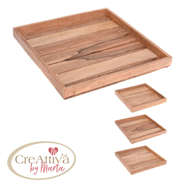 Set 3 Vassoi In Legno 40/35/30Cm – 93Dec26000