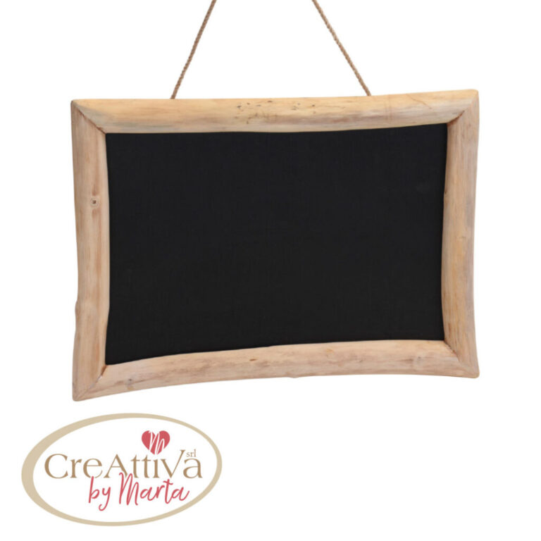 Lavagna Con Cornice In Legno Teak 70X50Cm – 93Dec26700