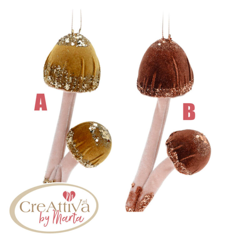 Decorazione Funghi Glitter 19Cm – 93Dec32600