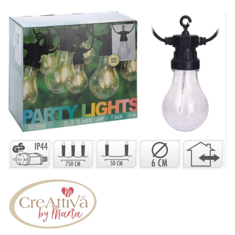 Ghirlanda Con Lampadine 20 Bulbi Led A6O – 93Luci3800