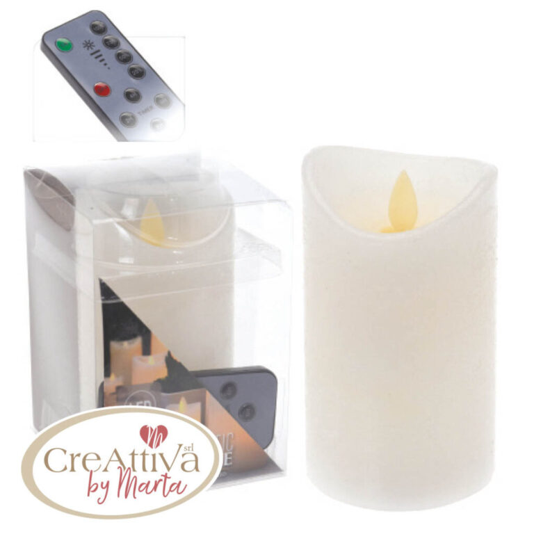 Candela Led Con Fiamma Realistica E Telecomando – 93Luci2300
