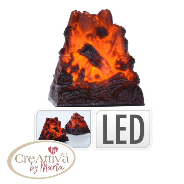 Decorazione Effetto Brace A Led 8X9Cm – 93Luci5000