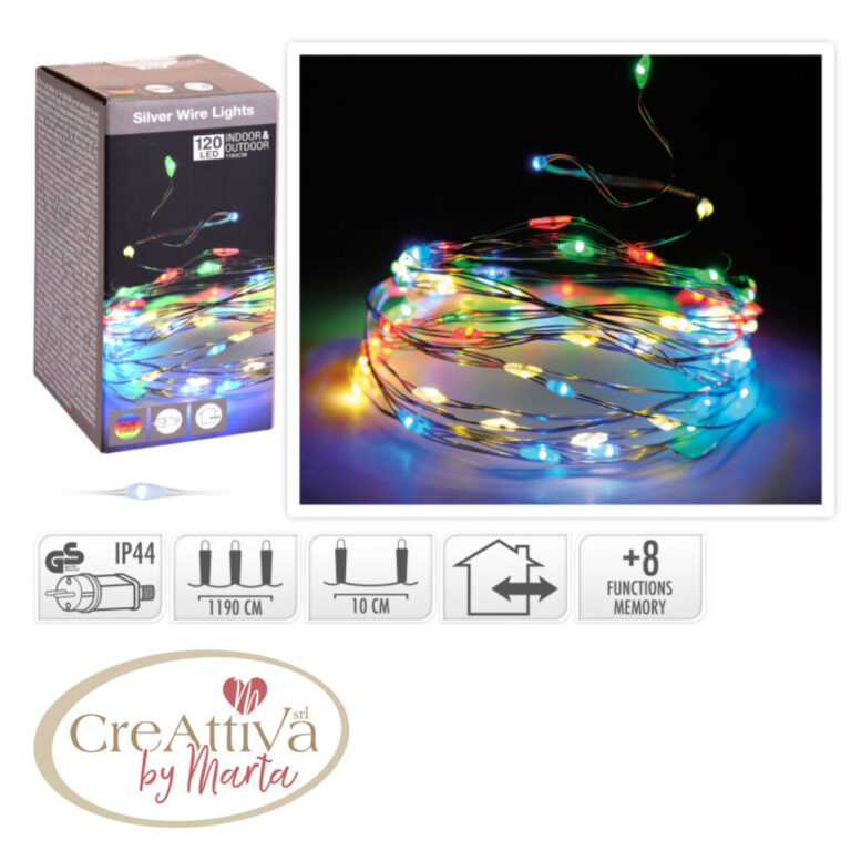 Luci 120 Microled Multicolor Esterno/Interno Con 8 Giochi Di Luce – 93Luci4700