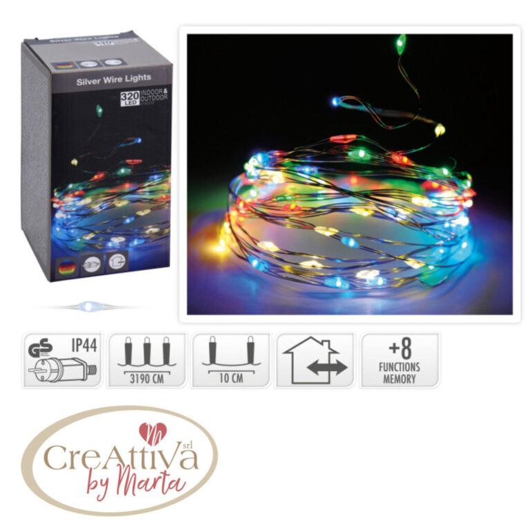 Luci 320 Microled Multicolor Esterno/Interno Con 8 Giochi Di Luce – 93Luci4800
