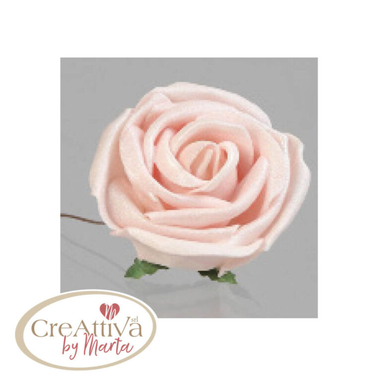 Rosa In Fommy Perlata 5Cm