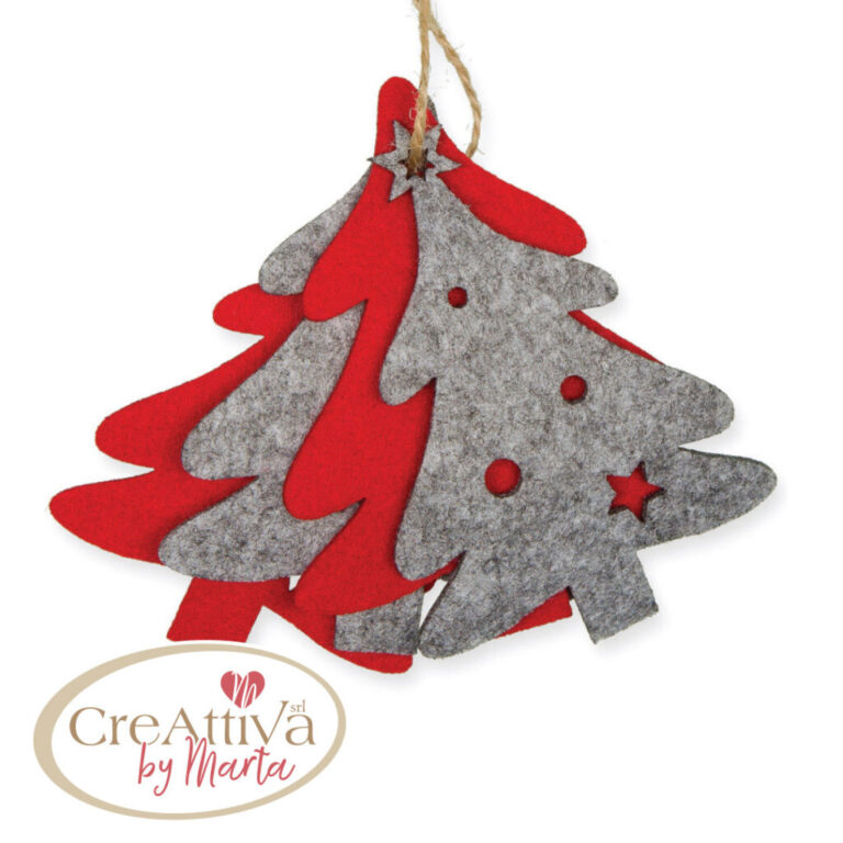 Set 4 Pz Misti Alberi Feltro 10Cm – 97Dec01900