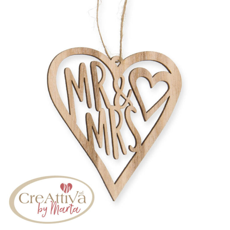 CUORE LEGNO MR & MSR 7,8 X 9 CM - 97DEC03400
