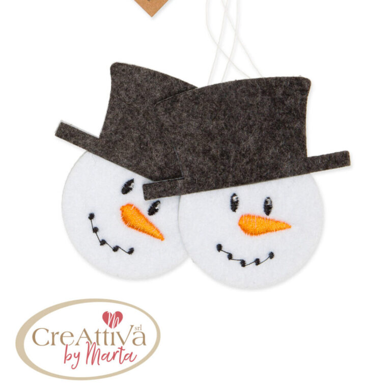 Set 2Pz Pupazzo Di Neve 7,5-7Cm – 97Dec03900