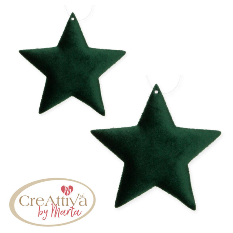 Set 2 Stelle In Velluto 8-11Cm – 97Dec12600