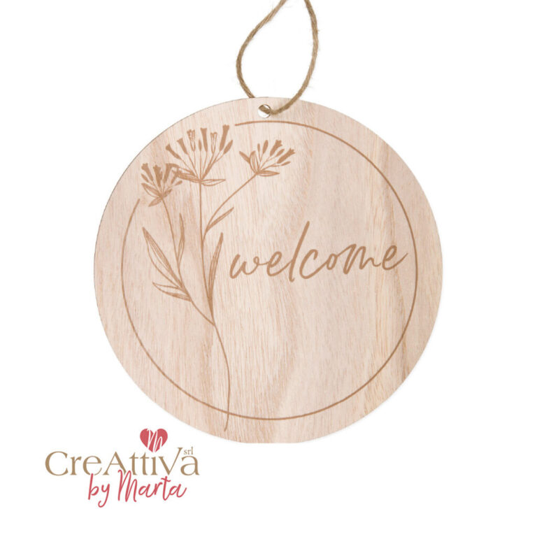 Decorazione In Legno Welcome 20Cm – 97Dec143