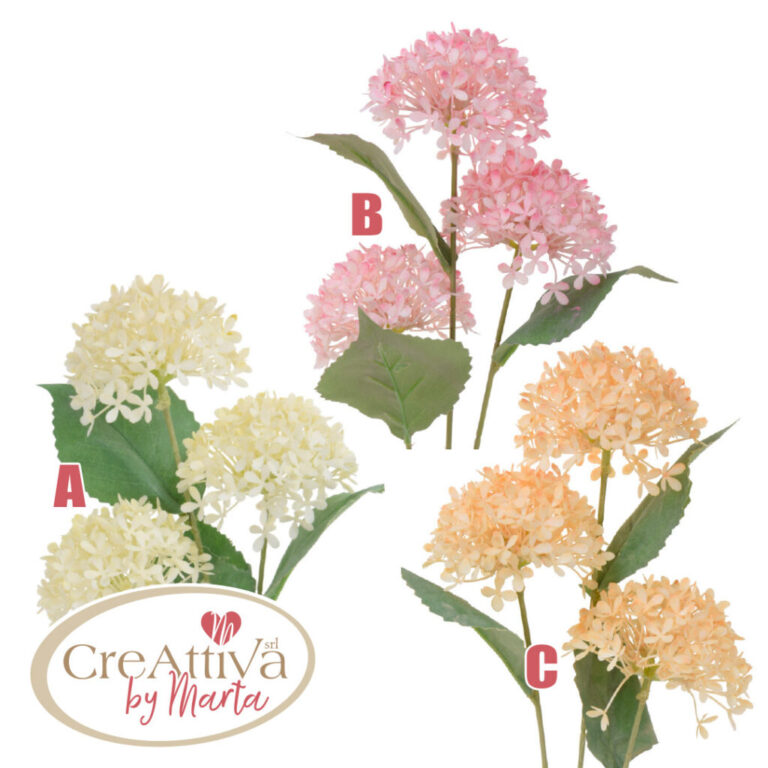 Ramo Fiore Ortensia Artificiale H.67Cm Circa – 93Dec27000