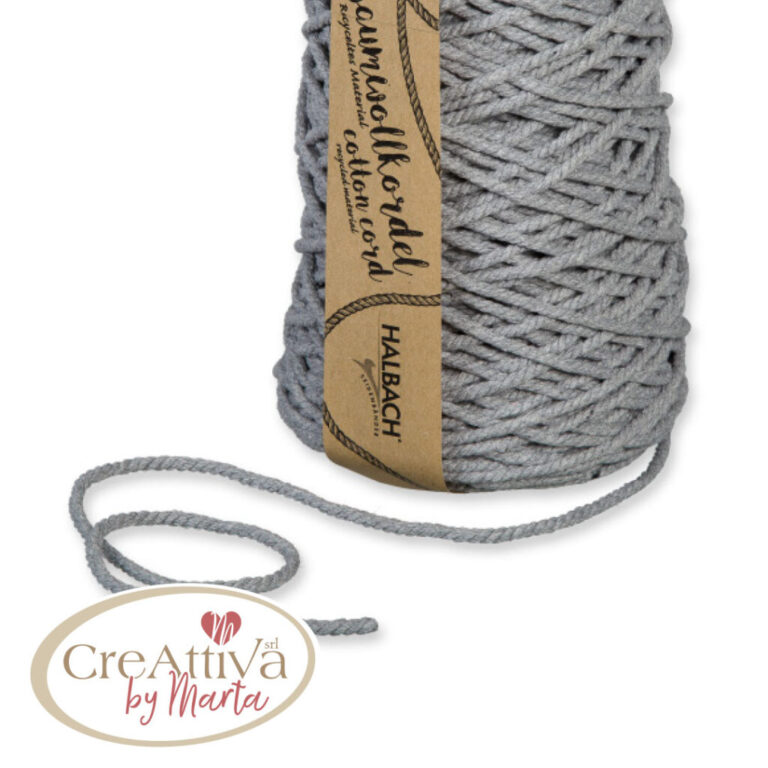 CORDONE INTRECCIATO COTONE 3MM ROTOLO DA CIRCA 80MT - 97NAS029