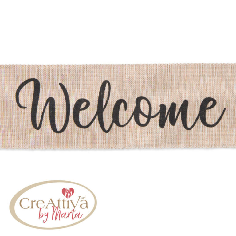 Nastro Decorativo Scritta Welcome Cartina Da 4,7Mt H.6Cm – 97Nas07800