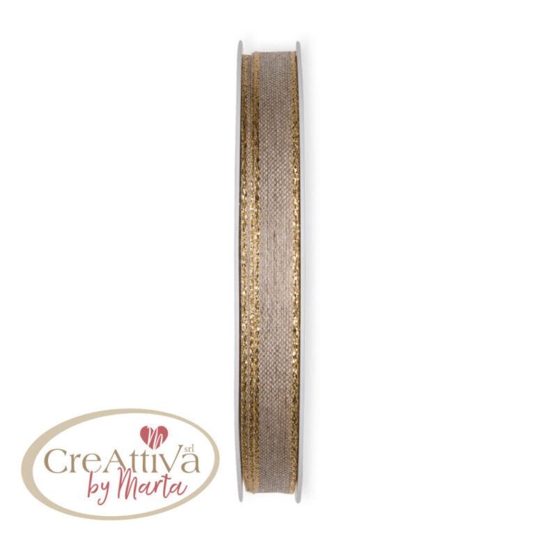 Nastro Natural Bordo Lurex H.1Cm – 97Nas08800