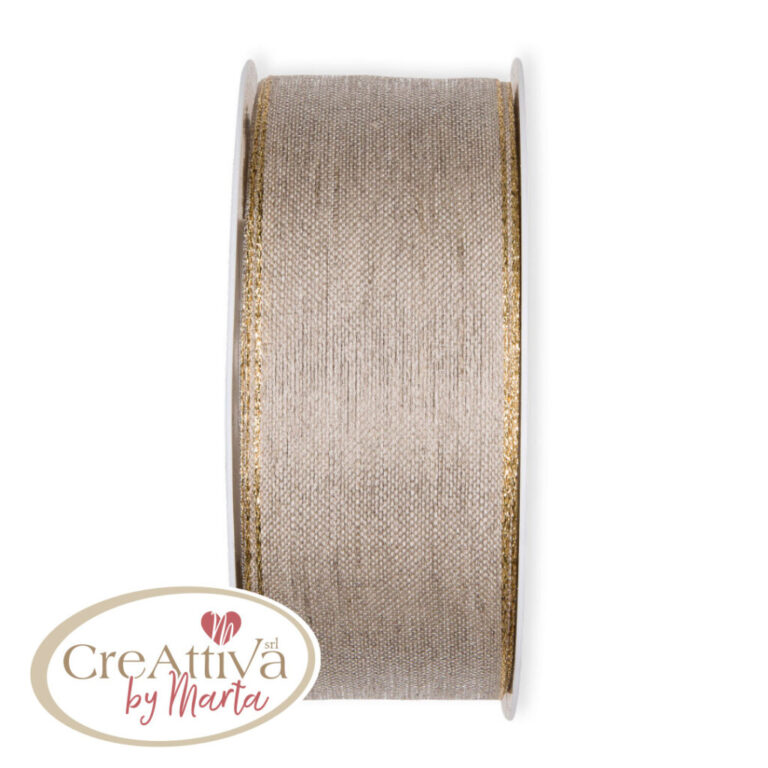 Nastro Natural Bordo Lurex H.4Cm – 97Nas09000