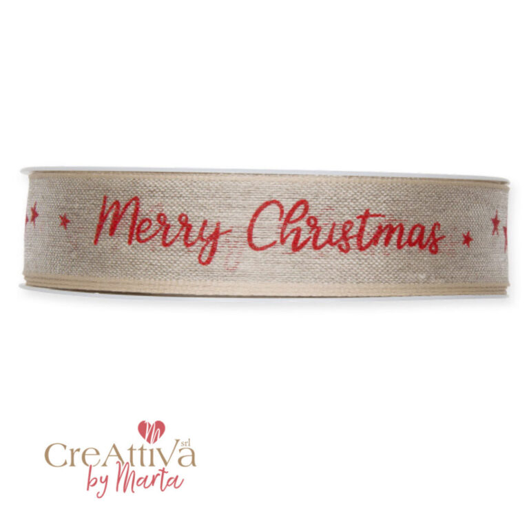 1 Metro Di Nastro Merry Christmas H2,5Cm – 97Nas101
