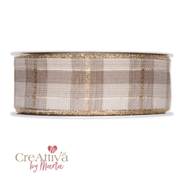 1 Metro Di Nastro Tartan Lurex H4Cm – 97Nas110