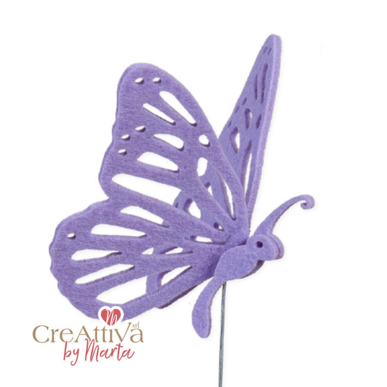 Decorazione Farfalla In Feltro 11,5X15,5Cm – 97Dec147