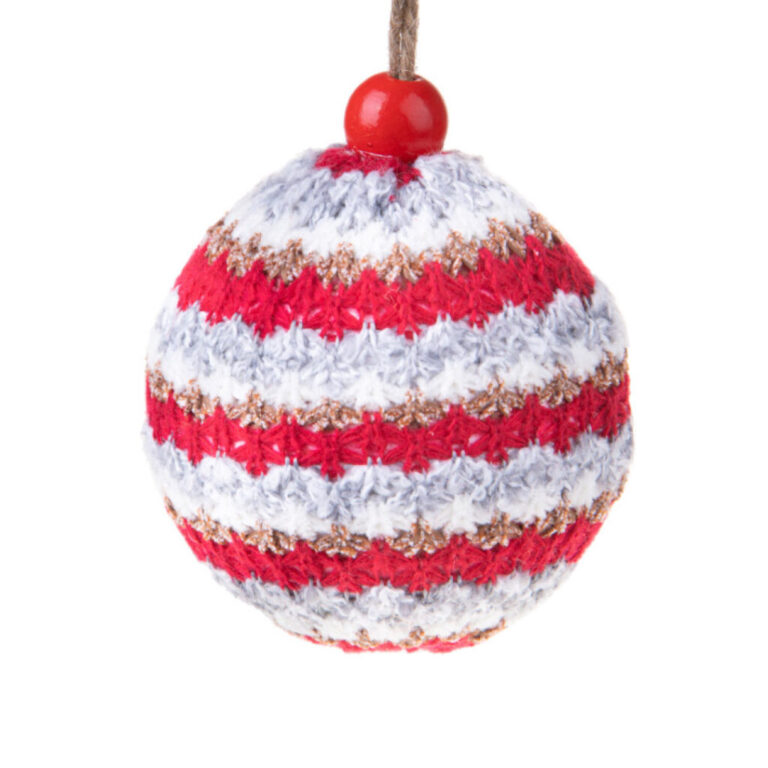 Sfera 9Cm Ricoperta In Lana – 99Dec001