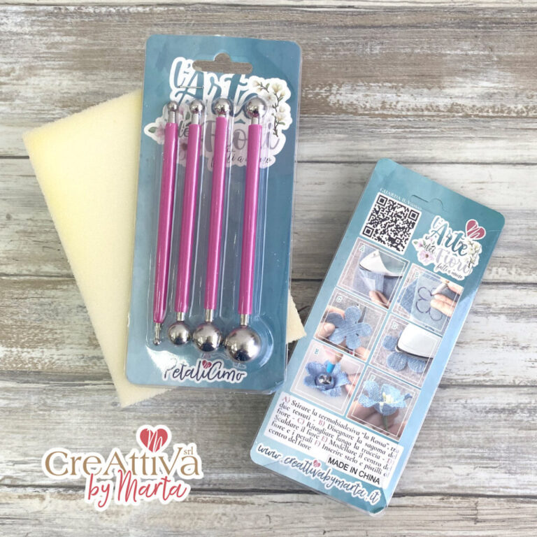 Kit 4 Bulini Petaliamo + Pad In Gommapiuma Per Modellare Fiori 3D – Cracc00800