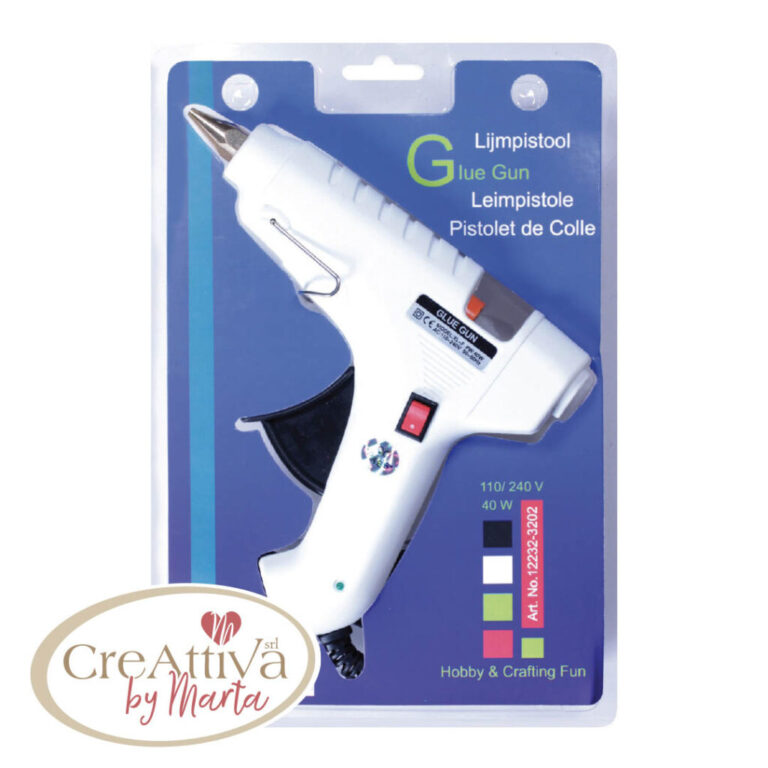 Pistola Colla A Caldo Grande 40W Con Interruttore Bianco – Cracc030