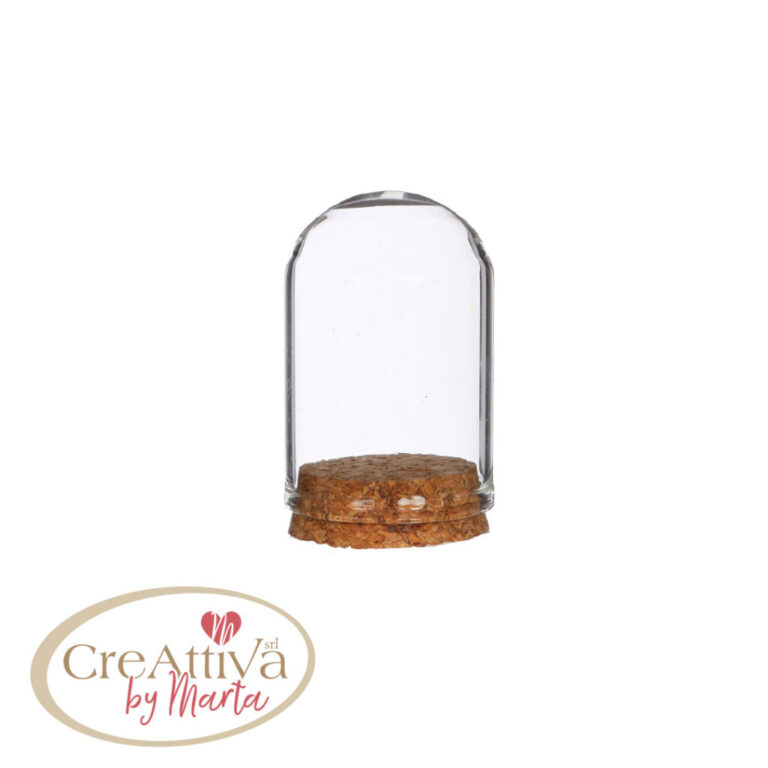 Campana Di Vetro Base Sughero 4Xh.6Cm – Cracc03800