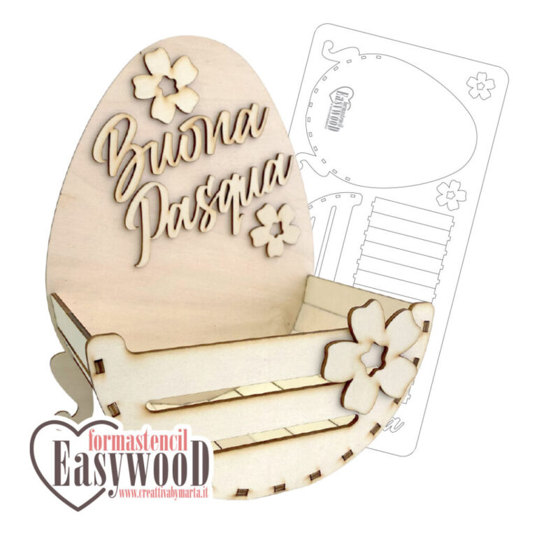 Formastencil Easywood Cestino Uovo 19X12Xh.24Cm – Cresw001