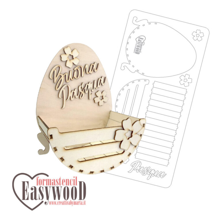 Formastencil Easywood Cestino Uovo 13X8Xh.17Cm – Cresw002