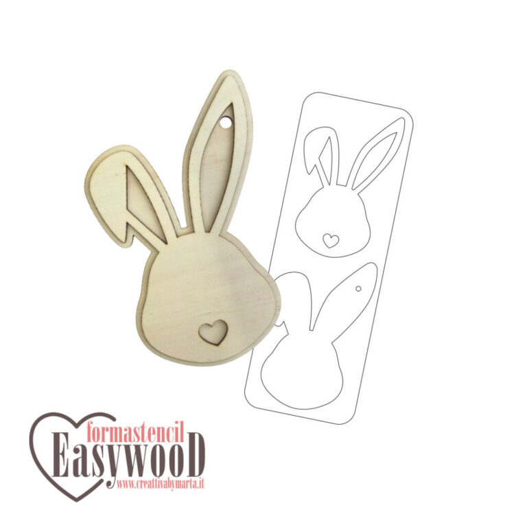 Formastencil Easywood Coniglio Nasino 8Xh.14Cm – Cresw004