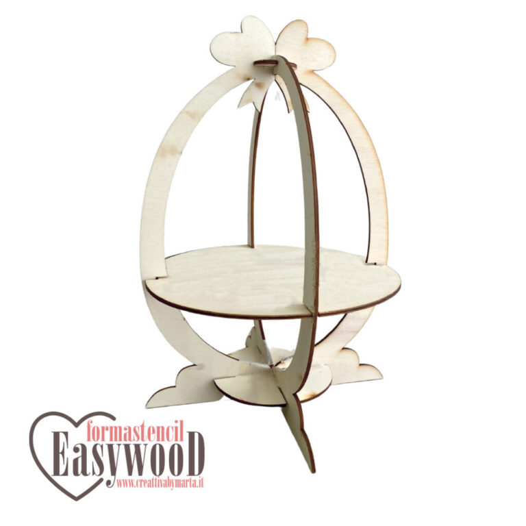 Formastencil Easywood Piedistallo Uovo 19Xh.30Cm – Cresw011