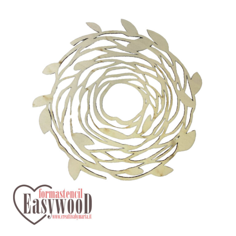 Formastencil Easywood Ghirlanda Foglie Ø30Cm – Cresw012