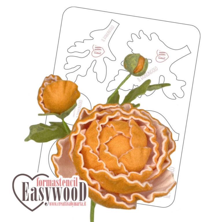 Formastencil Easywood Set Il Ranuncolo – Cresw034