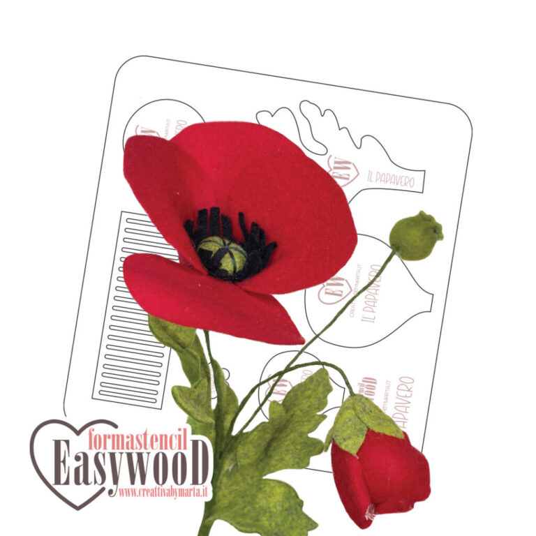 Formastencil Easywood Set Il Papavero – Cresw035