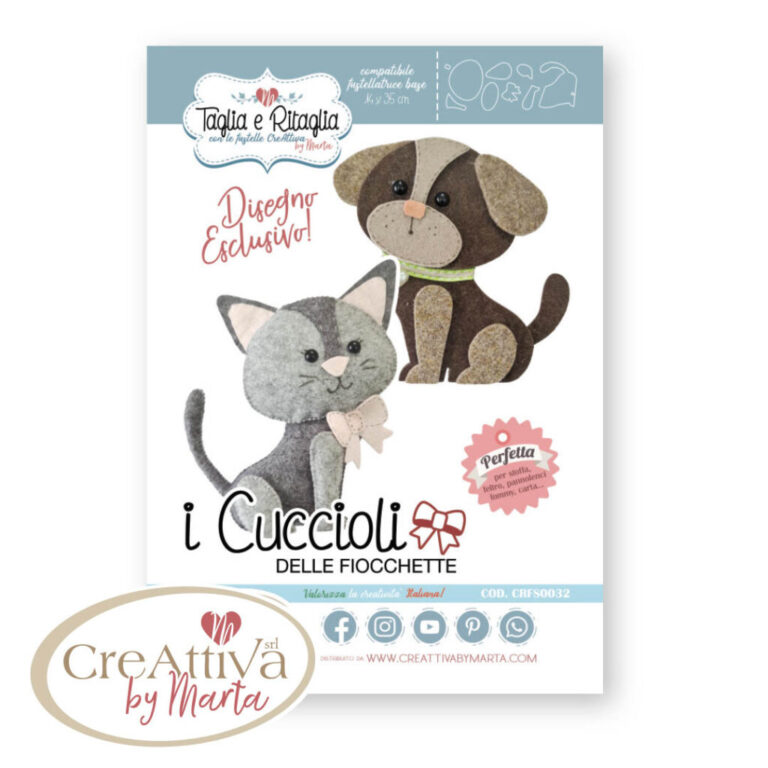 FUSTELLA "I CUCCIOLI DELLE FIOCCHETTE" 19-20CM CIRCA - CRFS003200